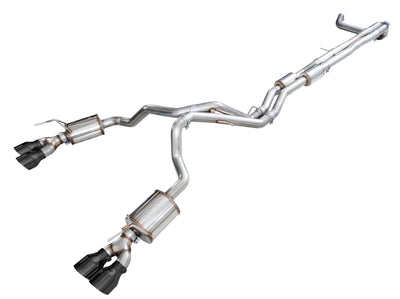 AWE Tuning 2021+ Cadillac Escalade 6.2L ESV 0FG Dual Exit Exhaust System w/ 5in Diamond Blk Tips