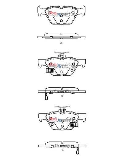 DBA 19-21 Subaru Ascent Rear SSEV Street Series Brake Pads