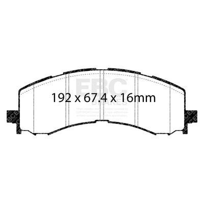 EBC S8 Brake Pad and Rotor Kit