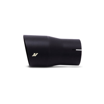 Mishimoto Clamp-On Single Wall Exhaust Tip 5in Outlet - Black