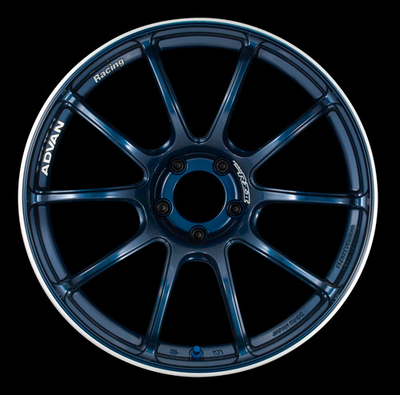 Advan RZII 18x9.5 +35 5-120 Racing Indigo Blue Wheel