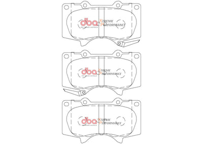 DBA 2015+ Toyota Fortuner XP Performance Brake Pads
