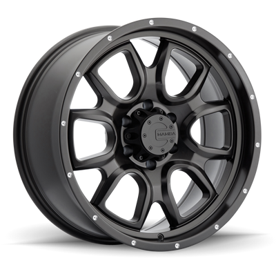 Mamba M19 18x9 6x135 ET20 Matte Black w/ Drill Holes