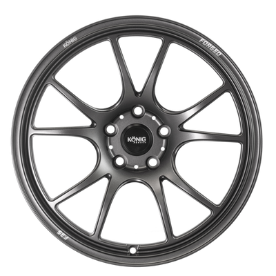 Konig Forged F3S 17x8 / 5x114.3 / ET35 - Satin Charcoal Knurled Bead