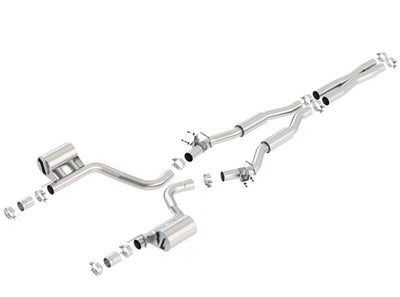 Borla 2015 Dodge Challenger Hellcat 6.2L V8 S-TYPE Catback Exhaust No Tips Factory Valance