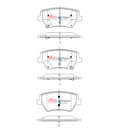 DBA 2021+ Genesis GV80 Street Series Rear Brake Pads