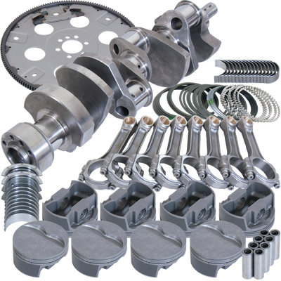 Eagle Chevy LT1350 1Pc 3.750in Crank 6.000in I-Beam 4.030in Pistons 168 Tooth FP Balanced Assembly