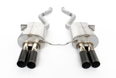 Dinan 08-13 BMW M3 (E92/E93) Free Flow Axleback Exhaust System - Black Tips