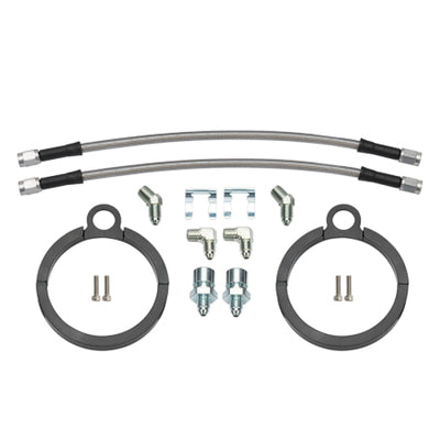 Wilwood Flexline Kit 12 inch -3 3/8-24 IF 1/8-27 NPT 90 Degree