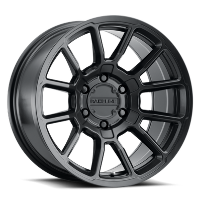 Raceline 950B Gauge 17x8.5in / 6x139.7 BP / 18mm Offset / 106.1mm Bore - Satin Black Wheel