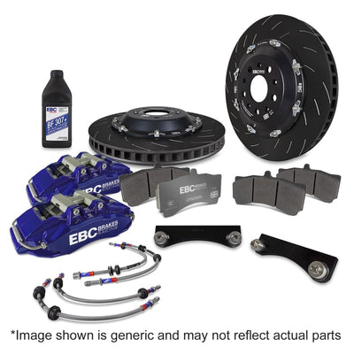 EBC Racing 07-13 BMW M3 (E90/E92/E82) Blue Apollo-6 Calipers 380mm Rotors Front Big Brake Kit