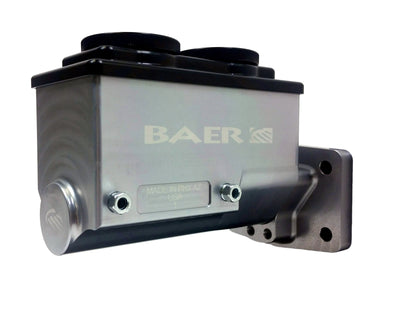Baer Brakes Mopar 1in Bore Remaster 4-Bolt Left Port Master Cylinder Assembly - Gray