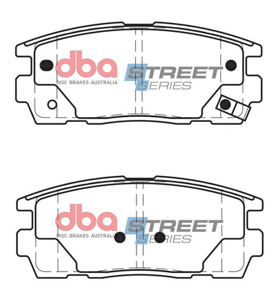 DBA 12-15 Chevrolet Captiva Sport Street Series Rear Brake Pads