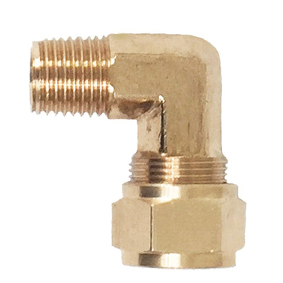 Kleinn 1/4In OD Tubing 1/4In M NPT Elbow Compression Fitting