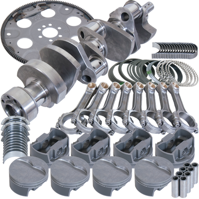 Eagle Chevy LT1350 1Pc 3.750in Crank 5.700in I-Beam 4.030in Pistons 168 Tooth FP Balanced Assembly