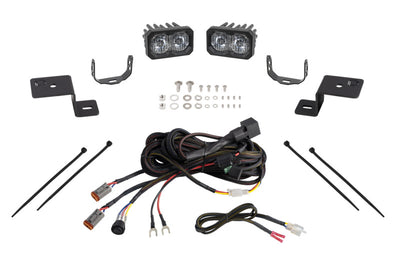 Diode Dynamics 21-22 Ford F-150 SSC2 Stage Series Backlit Ditch Light Kit Sport - White Combo