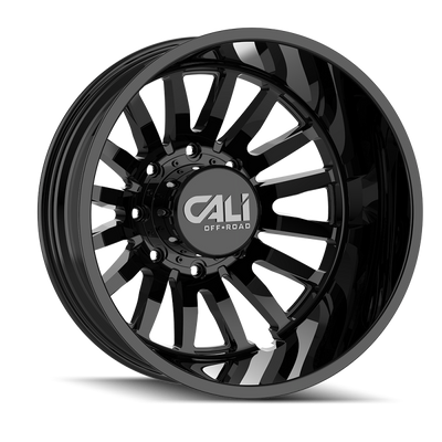 Cali Off-Road 9110D Summit Dually 20x8.25 / 8x200 BP / -232mm Offset / 142mm Hub Gloss Black Wheel