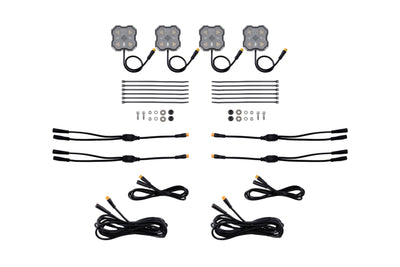 Diode Dyamics Rock Light - Amber/White- M8 Add-On 4-Pack