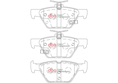 DBA 2018 Subaru Impreza 1.6L/2.0L / 15-21 Subaru Levorg VM 1.6L Turbo SP Performance Rear Brake Pads
