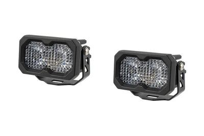 Diode Dynamics C2 2.0 Pro White Flood Standard RBL (pair)