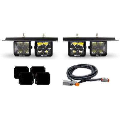 Borne Off-Road 2021+ Ford Bronco Direct Fit Pods - Modular Bumper - Kit of 4 - Fog - Up