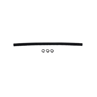 DeatschWerks Convoluted Tubing 300mm Length x 8mm ID Side 1 x 8mm ID Side 2 - Black