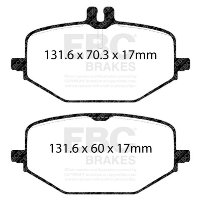 EBC 2018+ Mercedes-Benz G550 (BM463) 4.0TT Rear Yellowstuff Brake Pads