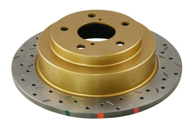 DBA 02-06 WRX / 98-07 Impreza 2.5L RS Rear Drilled & Slotted 4000 Series Rotor