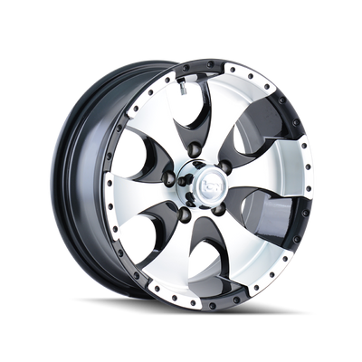 ION Type 136 14x6 / 5x114.3 BP / 0mm Offset / 83.82mm Hub Black/Machined Wheel