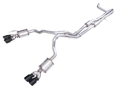 AWE 2021+ Chevy Tahoe/GM Yukon 6.2L 0FG Edition Cat Back Exhaust - Quad Diamond Black Tips