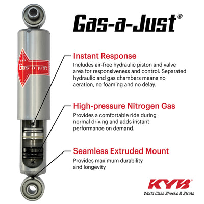 KYB 2018 Jeep Wrangler JK 4WD Lifted 1.5in-3in Gas-A-Just Gas Shock