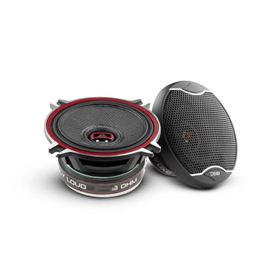 DS18 4in 60 Watts RMS 3 ohm 2-Way Coaxial Speakers And Component System w/ Fiberglass Cone