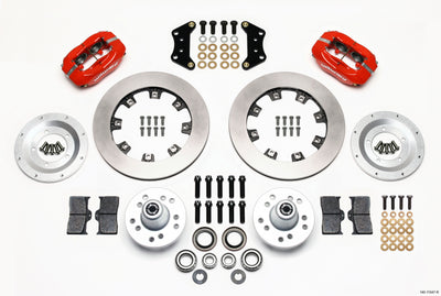 Wilwood Forged Dynalite Front Kit 12.19in Red Magnum Force Drop Spindle