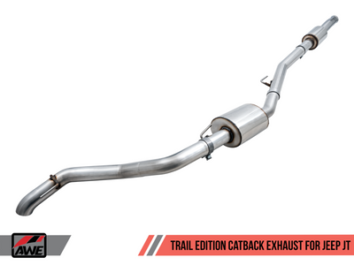 AWE Tuning 4th Gen GM 1500 6.2L 0FG Catback Split Rear Exit (w/ Bumper Cutouts) - Quad Chrome Tips