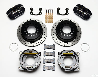 Wilwood Dynapro Low-Profile 11.00in P-Brake Kit Drilled New Big Ford 2.50in Off Staggered Mount