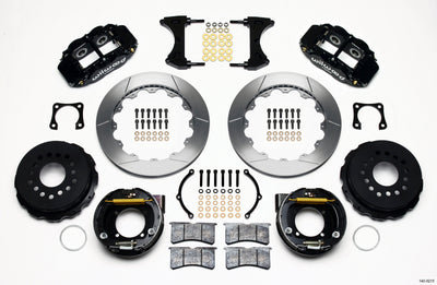 Wilwood Narrow Superlite 4R Rear P-Brk Kit 12.88in Chevy 12 Bolt-Spec 3.15in Bearing