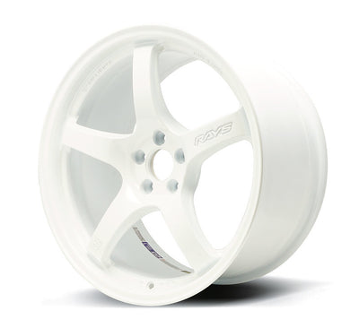 Gram Lights 57CR 18x9.5 +12 5x114.3 Ceramic Pearl Wheel