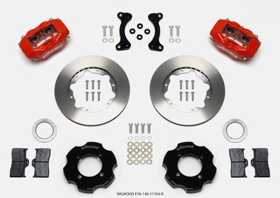 Wilwood Forged Dynalite Front Hat Kit 11.00in Red 95-05 Miata