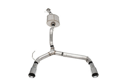 Corsa 21-25 Ford Bronco 2.7L 2-Door 2.75in Cat-Back Dual Rear Exhaust w/4in Straight-Cut Polish Tips