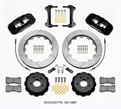 Wilwood AERO6 Front Hat Kit 15.00 15-23 Mustang w/Lines