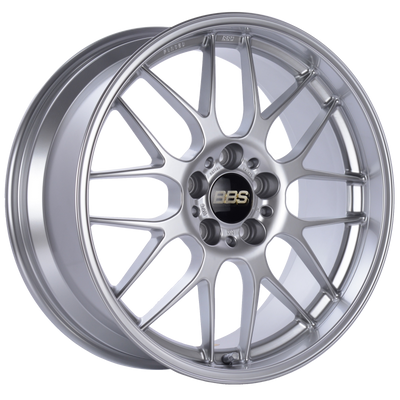 BBS RG-R 18x8.5 5x120 ET22 Diamond Silver Wheel -82mm PFS/Clip Required