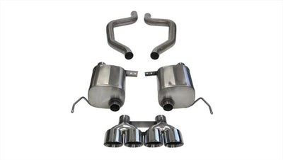 Corsa 2017-2019 Corvette Z06 2.75in Axle Back Exhaust Polished Dual Rear Exit Quad 4.5in Tip (Sport)