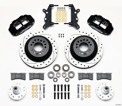 Wilwood Narrow Superlite 6R Front Hub & 1PC Rtr Kit 12.88in Drilled 60-68 Ford / Mercury Full Size