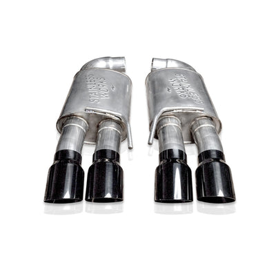 Stainless Works 18-21 Mustang GT Axle Back Legend Exhaust - Black Tips