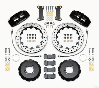 Wilwood Dynapro 6 Front Hat Kit 12.88in Drilled 2002-Up Mini Cooper w/ Lines