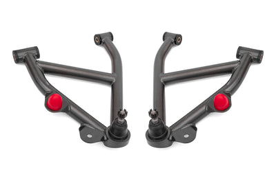 BMR 82-92 GM F-Body A-Arms Lower DOM Non-Adj Delrin Bushings Coilover - Black Hammertone