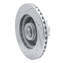 R1 87-90 Dodge DAKOTA RWD Front Right Drilled & Slotted Silver Brake Rotor