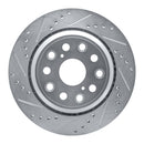 R1 07-17 Lexus LS460 Front & Rear Drilled & Slotted Silver Brake Rotor Set