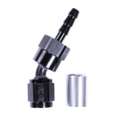 Russell 4AN ProClassic Crimp 30 Degree Hose End - Black