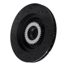 R1 91-96 Buick Roadmaster Front Right Drilled & Slotted Black Brake Rotor